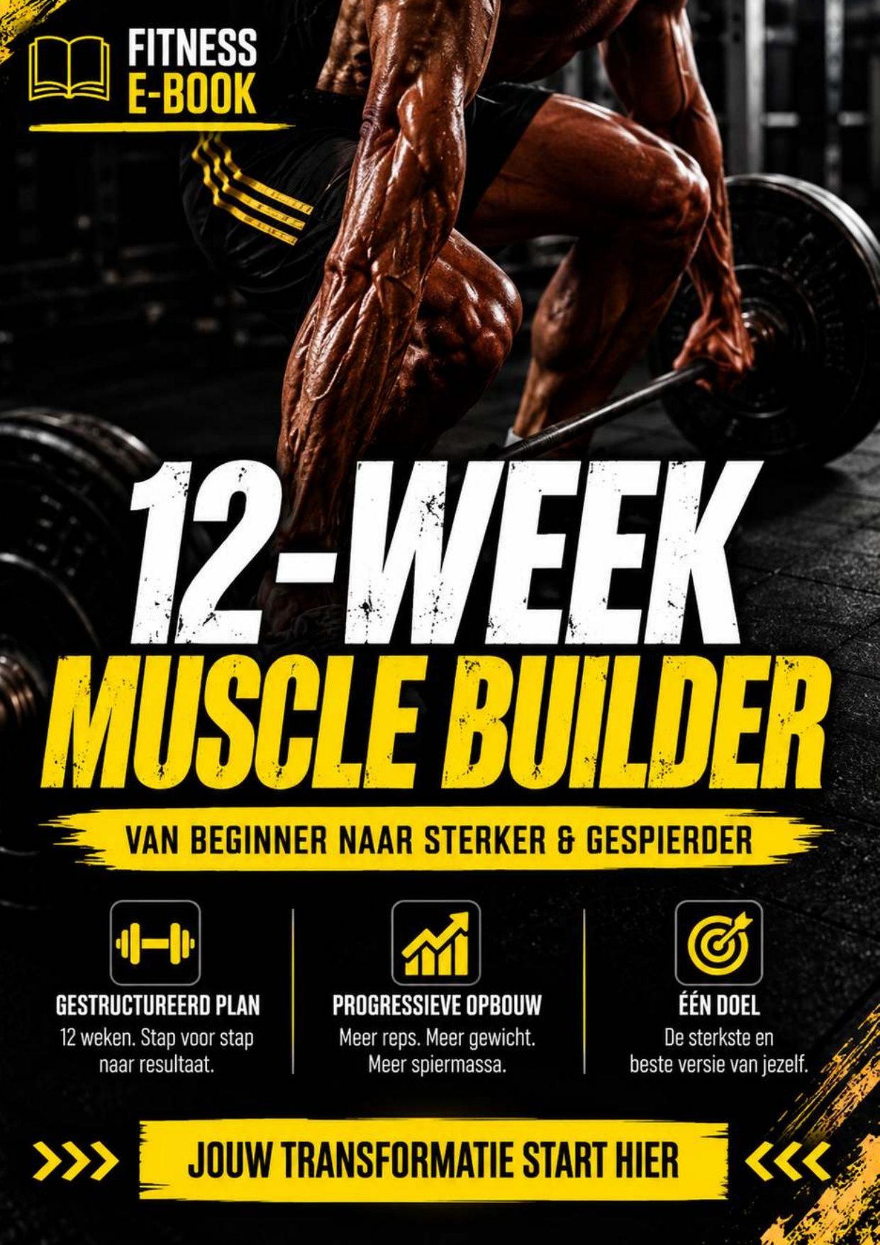 Cover van het 12-Week Muscle Builder e-book